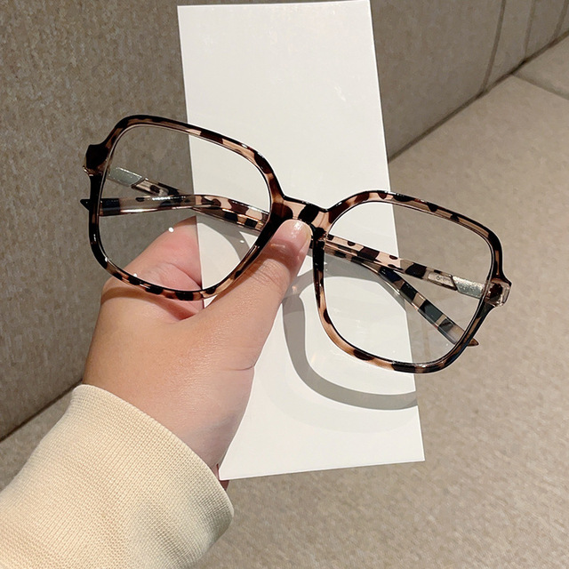 Wholesale New Big Oversize Frame Glasses Fashion Anti-blue Light Myopia Glasses Frame Women Custom Logo High Quality Glasses