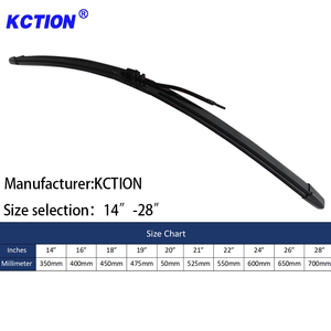 Meilleure vente d'essuie-glace sans cadre fabriqués en usine Spray de pare-brise souple fonctionnel avec plusieurs adaptateurs et accessoires - Product Image 3