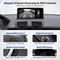 Pantalla Multimedia CodeLynk 1920*720 para BMW Serie 1 y 3 E81 E82 E87 E90 2004-2011 CIC CCC, Pantalla Táctil Inalámbrica Carplay