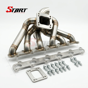 Colector de escape turbo de montaje superior <span class=keywords><strong>T3</strong></span> T4 para Ford Falcon BA <span class=keywords><strong>BF</strong></span> FG FGX XR6 Turbo Barra 4.0L, cabezal de escape de alto rendimiento - Product Image 4