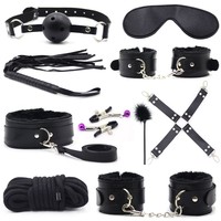Costume de Jeu de Rôle BDSM Bondage, Kit de Contrainte 10 Pièces, Jouets Sexuels pour Couple Exotique Adulte Femme