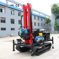 Foreuse hydraulique multifonctionnelle portable diesel pour puits d'eau, vente directe