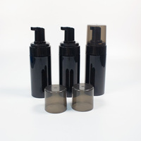 Flacon pompe en plastique PET noir de 120 ml, vide, pour voyage, emballage cosmétique, crème, lotion, shampoing, soin du visage, sérum