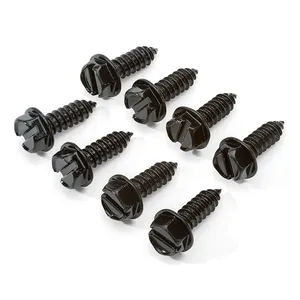 Factory mass production M2.5 M3 M4 M5 M6 Nickel Plated black license plate screw