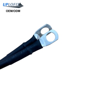 Cavo di avviamento per batteria industriale da 36 pollici, calibro 6, nero <span class=keywords><strong>EVR</strong></span> da 16 mm con terminali ad anello in rame da 3/8 di pollice, 1500V nominale - Product Image 5
