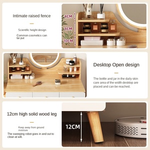 Coiffeuse au <span class=keywords><strong>design</strong></span> moderne pour femmes Coiffeuse à maquillage avec miroir éclairé Meubles de chambre à coucher de <span class=keywords><strong>luxe</strong></span> - Product Image 5