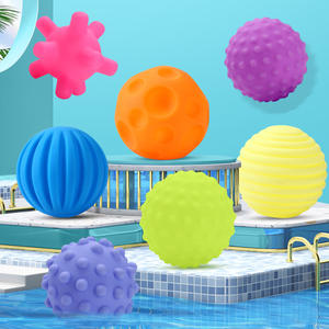 Lot de 6 balles texturées pour développer les sens tactiles du bébé, jouets sensoriels pour enfants, balles d'entraînement pour bébés, balles de massage douces - Product Image 3