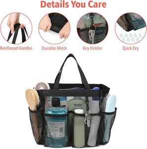 Bolsa de Aseo Portátil Grande, Impermeable, de Malla, de Secado Rápido, para Colgar en la Playa, Mochila de Viaje para Senderismo - Product Image 5