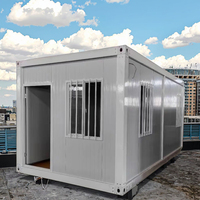 Maison conteneur modulaire préfabriquée pliable 20ft 40ft, panneau sandwich, détachable, mobile, installation rapide, atelier moderne, centre commercial