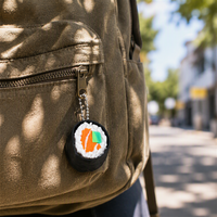 Nouveauté Porte-clés Mignon Imprimé en 3D Série Sushi Unique, Figurine Pendentif Anti-stress à Cliquer sur le Doigt, Accessoire pour Petit Sac à Dos