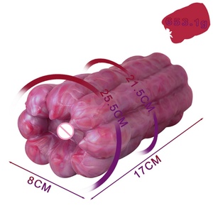 GEEBA Monster Shaped Male Masturbators Realistic Vagina Sex <b>Toys</b> Liquid Silicone Aircraft Cup Adult Pocket Pussy <b>for</b> <b>Men</b> - Product Image 3