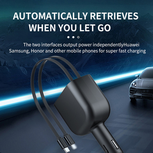 Meilleur cadeau universel rétractable USB C Charge rapide QC3.0 Type c PD <span class=keywords><strong>sans</strong></span> <span class=keywords><strong>fil</strong></span> MP3 BT chargeur de voiture téléphone portable chargeur <span class=keywords><strong>sans</strong></span> <span class=keywords><strong>fil</strong></span> de voiture - Product Image 5