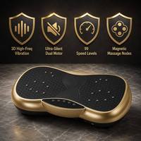 Plateforme vibrante de massage corporel complet haute puissance – Machine d'exercice vibrante sur pied
