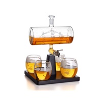 Carafe à décanter en verre pour distributeur de vin, de spiritueux et de whisky Vente en gros