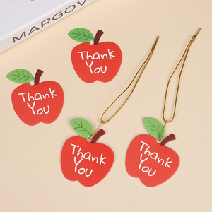 Étiquettes en papier en forme de pomme pour cadeaux, artisanat et usage intérieur - Product Image 3