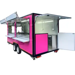 Thiết bị Nhà hàng foodtrucks thực phẩm Trailer USA Ice Cream Trailer thực phẩm xe tải với đầy đủ nhà Bếp trang bị cho bán