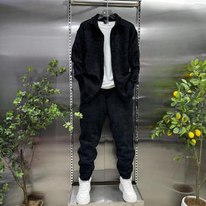 Primavera nuova camicia sportiva da uomo alla moda Top largo con <span class=keywords><strong>pantaloni</strong></span> in cotone 100% traspirante <span class=keywords><strong>completi</strong></span> di camicie <span class=keywords><strong>e</strong></span> <span class=keywords><strong>pantaloni</strong></span> sportivi - Product Image 2