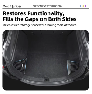 Organisateur de coffre Tesla Model Y Juniper, lot de 2, bac de rangement latéral en TPE avec couvercle, <span class=keywords><strong>plateau</strong></span> de chargement étanche pour le nouveau Model Y 2025 - Product Image 2