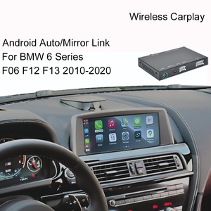 CarPlay sans fil <span class=keywords><strong>Android</strong></span> <span class=keywords><strong>Auto</strong></span> pour BMW Série <span class=keywords><strong>6</strong></span> F06 F12 F13 2010-2020 Mirror Link Car Play YouTube Détecteur de radar Cyberpunk - Product Image 3