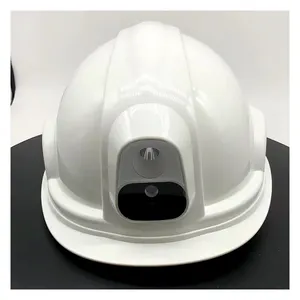 4G 3 जी के साथ कठिन टोपी सुरक्षा हेलमेट लाइव वीडियो कैमरा BT5.0 जीपीएस निर्माण स्थल के लिए नेतृत्व किया