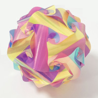 Lampe IQ aux couleurs irisées brillant dans le noir, certifiée GRS OEKO, décoration pour les festivals et les fêtes, artisanat DIY