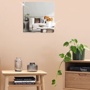 2mm Wall <b>Sticker</b> Square Glass <b>Tile</b> Wall <b>Sticker</b> Self-adhesive Acrylic <b>Tiles</b> <b>Sticker</b> for <b>Bathroom</b> DIY 3D Wall Decal - Product Image 2