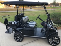 Voiturette de golf électrique 4 places, chariot utilitaire, moteur AC 48V, autonomie 30-50 km