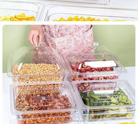 GY High Clear Conteneur de stockage alimentaire en vrac 12L, empilable, pour aliments secs pour animaux, épices, bonbons, écologique, sans BPA
