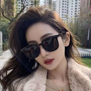 Retro Square Frame Sunglasses Brown Lens Full Frame Resin Material Sunscreen For Men And Women - Product Image 4