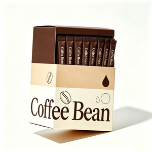 Caja de Papel Kraft para Granos de Café Premium Personalizada, Impresión Offset y Logotipo en Relieve, Cajas de Empaque para Bebidas de Té con Línea de Perforación - Product Image 2