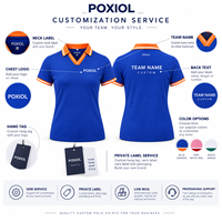 Polo d'entraînement de football personnalisé, multicolore, manches courtes, haut d'équipe, logo personnalisé pour clubs, écoles, académies, fourniture OEM