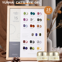 OEM 15 Couleurs 4d Caméléon Cat Eye Gel Magnétique pour Ongles Cat Eye Gel Set pour Débutants Disco Gel Polish Magnetics