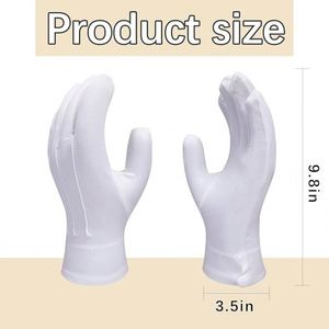 Guantes Blancos Personalizados para Hombre y Mujer con Cierre a Presión, Guantes de Uniforme para Desfiles, Disfraces, Servicio Personalizado, Funerales, Trajes Formales, Guardias - Product Image 3