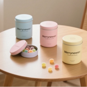 Eco Friendly Food Grade Aluminum Candy <b>Tin</b> Perfect for Gummy Children's Gummy Candy Jar <b>Sweet</b> Candy Jar - Product Image 3