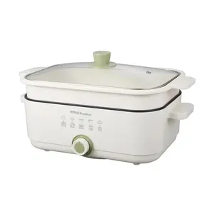 Fast cooking portable multifunction electric hot pot cooker dorm outdoor travel elec. multi cooking pot small electric steamer