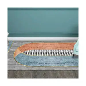 Tapis en velours cristal personnalisé, tapis coussin de style nordique tapis antidérapant de salon tapis décoratif tapis nouveauté 4mm
