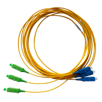 2.0mm 9 /125 SM SX cordon de raccordement à fibres optiques connecteur Miniboot câble à fibres SC/APC-SC/UPC