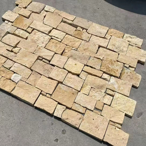 Revestimiento de Pared de Piedra Caliza Natural Beige, Acabado Rústico, Lujoso y Duradero, Baldosas para Piso Exterior, Modernas para Hoteles y Villas - Product Image 2