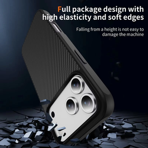 Funda Magnética Integrada para iPhone 18 17 16 Pro Max, Parte Trasera de Fibra de Carbono, Protección de Pantalla y Cámara, Antigolpes - Product Image 5