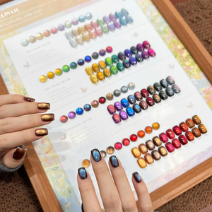 2025 Mùa Hè Chuyên Nghiệp Nail Cung Cấp Salon Không Độc Hại 36 Màu Siêu Lấp Lánh Mèo Mắt Gel Nail Polish LED Đèn Cho Người Mới Bắt Đầu - Product Image 2