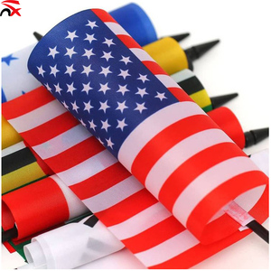 Bandiera da Tavolo Personalizzata 14 * 21cm in Poliestere e Plastica per Coppa di Calcio Americana, Decorazione Speciale per Tifosi 2026 - Product Image 4