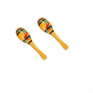 Деревянные ударные инструменты для взрослых, большие кокосовые одинарные Маракасы, шейкер, пара, ритм, музыкальный инструмент, погремушка