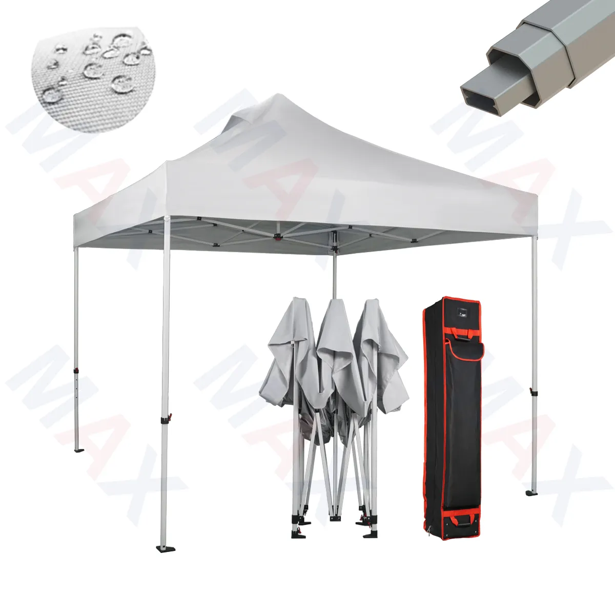 Maxcanopy Octuma Aluminium 10x10ft Tent Tent Voor Beurzen Met Aangepaste Tuinhuisje Luifel