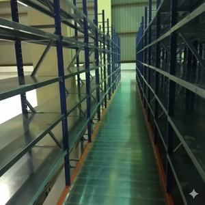 Étagère de rangement en acier robuste sans boulons, réglable, 5 niveaux, galvanisée, avec roulettes de 5 pouces, empilable, avec loquet pour la sécurité - Product Image 1