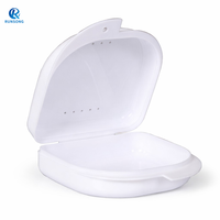 Boîte de rangement pour protège-dents en plastique de qualité alimentaire avec trous, sans odeur