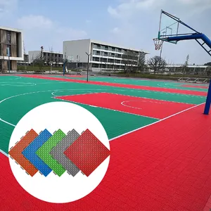 Synthetic Waterproof Portable Outdoor Sports Plastic Interlocking Tile Basketball Court Sport Floor