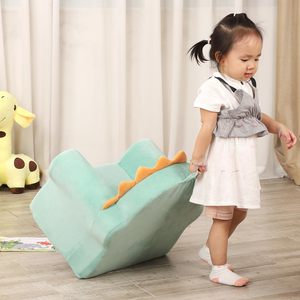 <b>Toddler</b> First Chair Soft Plush Dinosaur Sofa 9.5 In Wide Portable Kids Chair For <b>Toddlers</b> With Cute Face Design - Product Image 2