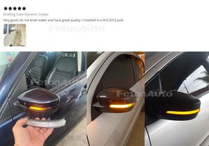 Para <span class=keywords><strong>Volkswagen</strong></span> Fox GOL G5G6G7 Polo Golf MK4.5Vento Sloop Passat Cross Space espejo retrovisor indicador dinámico LED señal de giro - Product Image 2