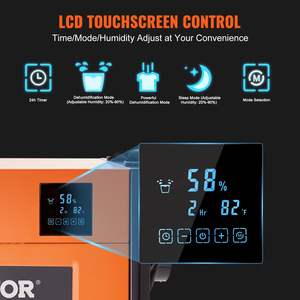 เครื่องลดความชื้นเชิงพาณิชย์ VEVOR ขนาด 125 ไพน์ต์ 7.5 กก. ใช้สารทำความเย็น R29 สำหรับห้องใต้ดิน ห้องคลาน และสถานที่ทำงาน - Product Image 5