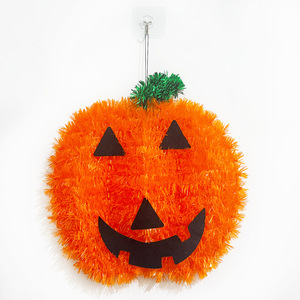 Ornement de citrouille d'Halloween Kun Jian 30x30cm, décoration suspendue en plastique orange et rouge pour l'aménagement des lieux de fête - Product Image 5